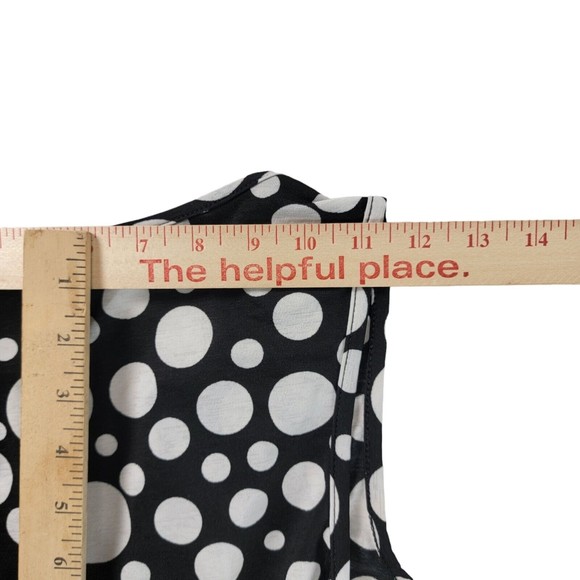 Vintage 90s Wet Seal Dressy Tank Top Blouse Womens S / M Embellished Polkadot - Picture 13 of 16